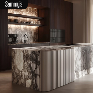 Customized Modular Kitchen Set Modern Inset Kitchen Cabinet Kitchen Buffet Cabinet White Color Custom Kitchen Cabinets for Sale - Product Image 2