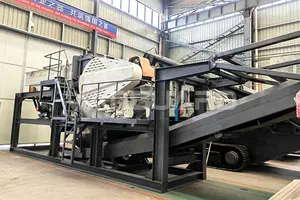 Quarry Crushing Plants Movable Granite Limestone Gravel Primary Rock Stone Jaw Crusher Crushing Line For Sale