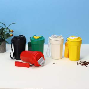 Nouvelle tasse à café de voyage isotherme en acier inoxydable 304 de 12 oz/16 oz pour l'extérieur, design 2-en-1 avec couvercle - Product Image 2