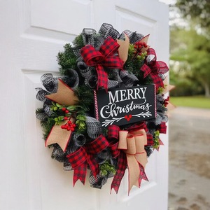 Guirlande de Noël transversale pour décoration de porte et accessoires de décoration de fête - Product Image 3