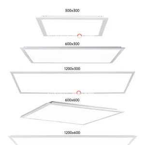 Ceiling square ultra thin 600 x 1200 300x1200 595x595 backlit led flat panel light for office meetingroom workshop