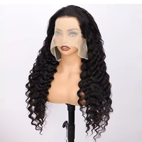 Perruques de cheveux humains 13x4 HD avec dentelle transparente, densité 180%, cheveux brésiliens vierges lisses et soyeux, pré-épilées, sans colle