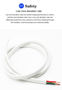 3C + E TPS cavo elettrico piatto 1.5MM-6MM PVC isolato gemello terra <span class=keywords><strong>3</strong></span> per uso industriale come/NZS 5000.2 100m rotolo 100m - Product Image 5