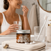 Luxsmile Bulk Probiotic V34 Hydroxyapatite OEM Dentifrice en comprimés naturel à la menthe poivrée pour adultes, usage quotidien, emballage en vrac