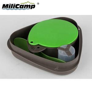 Kit de pique-nique et de <span class=keywords><strong>camping</strong></span> en plein air en <span class=keywords><strong>plastique</strong></span> portable nouvel ensemble de <span class=keywords><strong>vaisselle</strong></span> pour campeurs - Product Image 4