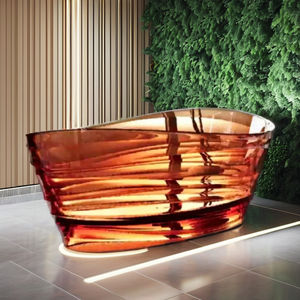 Bañera Moderna de <span class=keywords><strong>Resina</strong></span> Independiente, Ecológica, con Hidromasaje, Chorros de Aire, Drenaje Integrado, para Baño - Product Image 2