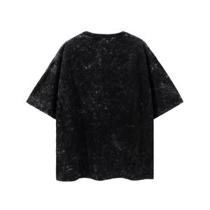 Maglietta da <span class=keywords><strong>uomo</strong></span> Punk Gothic Hip Hop t-Shirt Vintage in cotone pesante lavato maglietta nera per abbigliamento Streetwear Harajuku - Product Image 3