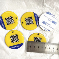 Étiquette NFC en époxy personnalisée avec logo, 50 mm, code QR, adhésif souple et résistant, autocollant intelligent HF RFID pour la sécurité des stocks d'entrepôt