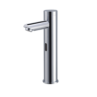 Robinet de cuisine automatique mural en cuivre électronique pas cher, ensemble de robinets de salle de bain, robinet de cuisine industriel à capteur tactile avec capteur