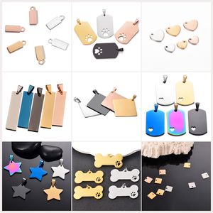 Pendentif Disque Personnalisé en Acier Inoxydable Plaqué Or 18K avec Citation, <span class=keywords><strong>Mantra</strong></span> ou Verset – Breloque Souvenir DIY - Product Image 6