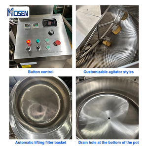 Équipement de pré-cuisson, blanchiment, cuisson et mélange industriel pour usine alimentaire, à gaz, induction, vapeur et huile thermique, avec panier - Product Image 4