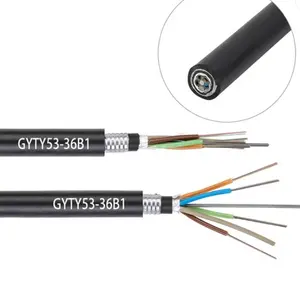 GYTA53 cavo in fibra ottica sotterraneo per esterni GYTY53 1 + 5/1.7 Duct Aerial 6 CORE 8core 12core SM ottica cabl