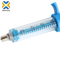 Injecteur de vaccin pour animaux TPX 10ml/20ml, pistolet d'injection, seringue vétérinaire en plastique et acier avec écrou de dosage pour le bétail