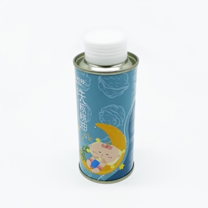 Boîtes en fer blanc personnalisées de 150 ml pour huile d'olive, qualité alimentaire, avec couvercle en plastique et impression offset - Product Image 1