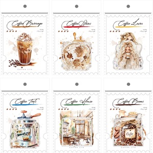 Pack d'autocollants PET Gugu Forest Coffee Life Series, 20 feuilles, style rétro, autocollants décoratifs pour journalisation - Product Image 5
