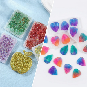 สีโฮโลแกรม LEQU Happy And Fun 6 สี, สีเมทัลลิกสำหรับงานศิลปะเรซิ่นอีพ็อกซี่ DIY และงานศิลปะ - Product Image 5