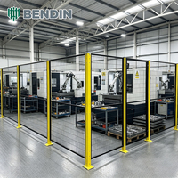 Pagar Pengaman Robot Baja Karbon Rendah dengan Panel Sambung Cepat untuk Area Perakitan Otomatis dan Perlindungan Pabrik yang Fleksibel