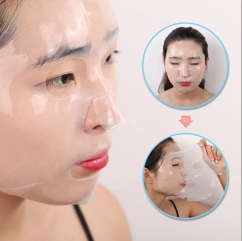 Groothandel Korea Private Label Hydrogel Hydraterende Mesh Biologische Gezicht Vel Facial Hydrogel Masker