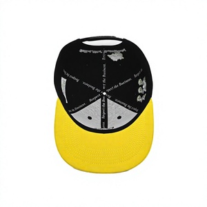 Wholesale Two Tone Embroidered Character Logo Snapback Cap Cotton Structured 5 Panel Flat Bill <b>Hat</b> Adjustable Hip Hop Gorras - Product Image 4