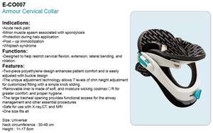 Collarín Cervical Ajustable E-CO007 OEM, Soporte para el Dolor de Cuello, Collarín para el Dolor Cervical Agudo - Product Image 4