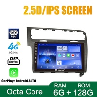 Pour VW GOLF7 2014-2019, autoradio Android avec navigation GPS, double DIN 10 pouces, Octa-Core, couleur gris Bush
