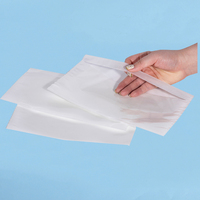 Pochettes d'enveloppe de bordereau d'emballage de taille personnalisée, enveloppe adhésive transparente de liste de colisage à chargement par le haut de la facture