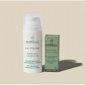 Dúo Anti-Frizz y Cubre Canas Marrón Oscuro con Suero de Ácido Hialurónico y Cobertura de Raíces - Product Image 1