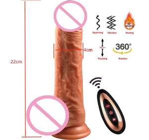महिलाओं के लिए यथार्थवादी सिलिकॉन डिल्डो वाइब्रेटर, सक्शन कप वयस्क सेक्स उपयोग के साथ नरम रिमोट कंट्रोल स्वचालित हीटिंग वाइब्रेटर - Product Image 2