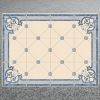 Nouvelles Tuiles Céramiques Géométriques Islamiques Modernes 800x800, Style Qatar, pour Mosquées et Hôtels, en Porcelaine Émaillée de Luxe Antidérapante