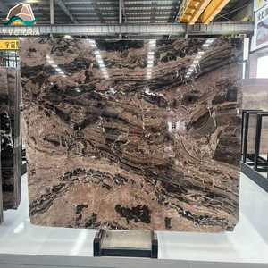 Losas de Mármol Negro Cósmico Pulido, Losa de Piedra con Vetas Doradas Marrones de Lujo para Pared Decorativa y Encimera - Product Image 1