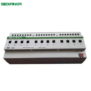 SEXANKA KNX EIB K-Bus Smart Home Automation ระบบโมดูล Actuator KNX 12 WAY Wall SWITCH Actuator ห้อง CONTROLLER