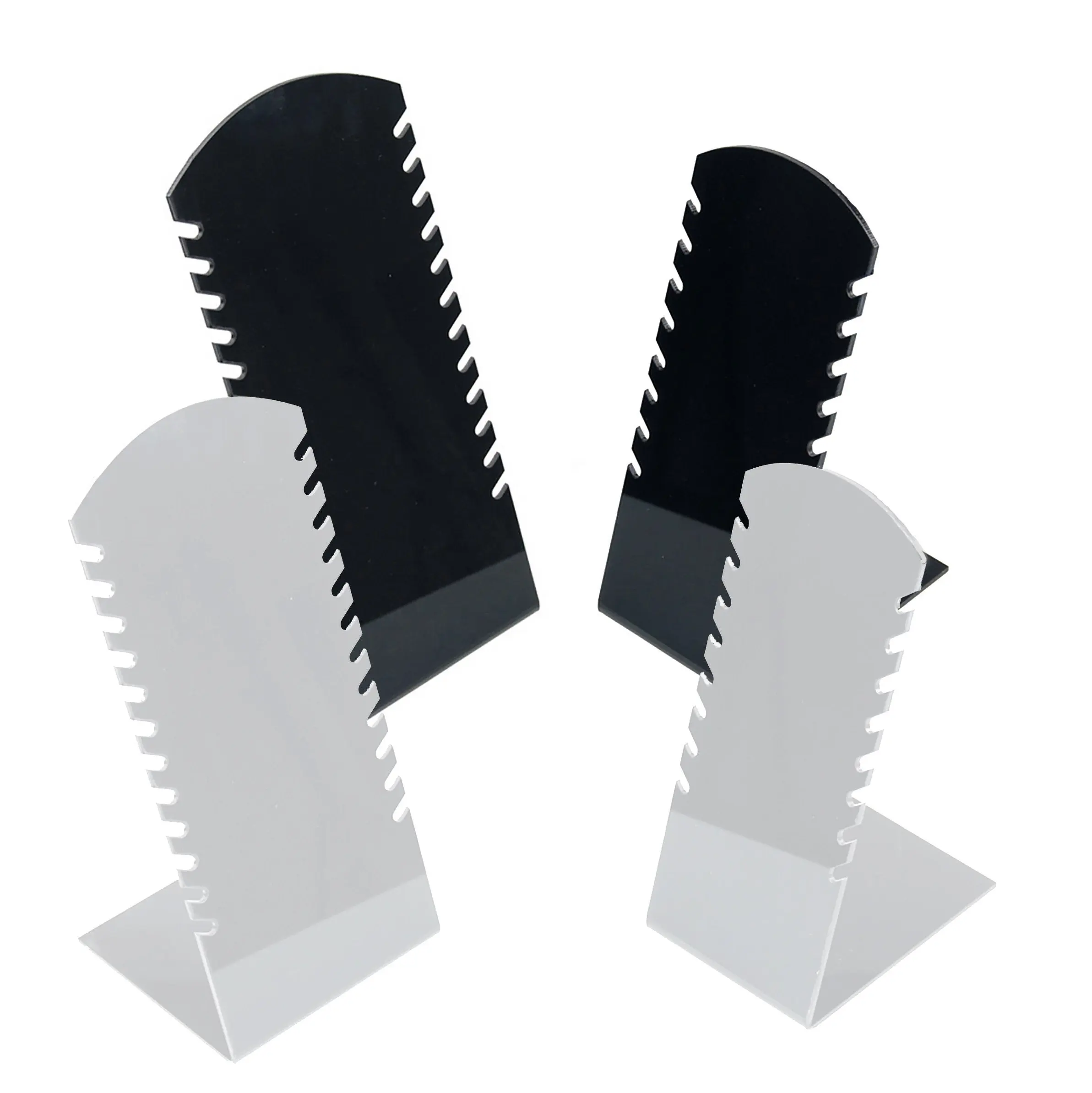 Черные/белые акриловые ячейки для ювелирных изделий, дисплей для ожерелья, браслета, ножных браслетов, подвеска