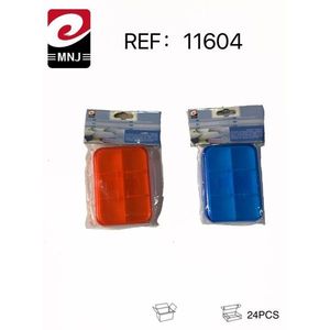 Mnj Pillbox Red And Blue Mixed Packaging 24Pcs For Medicine Storage - Product Image 2