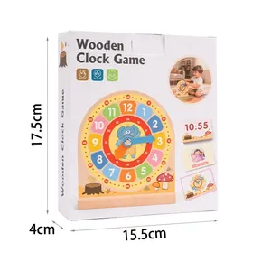 Horloge numérique en bois Montessori pour bébé, jeu d'association, outils éducatifs d'apprentissage, jouets pour garçons et filles - Product Image 6