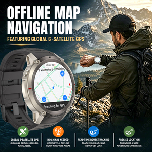 Smartwatch BWDM59 per Uomo con GPS, Mappe Offline, Funzione Chiamata, Bussola, Impermeabilità 5ATM, Fitness Tracker per Android e iOS - Product Image 2