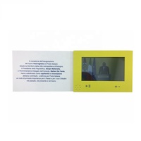 Cartes cadeaux vidéo LCD, cartes de vœux vidéo personnalisées, impression de cartes de vœux en papier