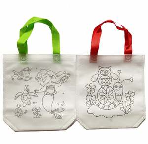 Bolsas de Compras Ecológicas de Bajo MOQ, Bolsas de Graffiti para Niños, Lindas Bolsas de Tela No Tejida para Manualidades - Product Image 5