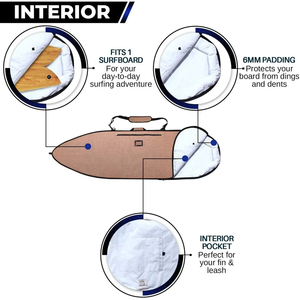 Bolsa plegable de gran capacidad para deportes de surf al aire libre, <span class=keywords><strong>funda</strong></span> duradera para tabla de surf, bolsa de viaje, bolsa de transporte portátil ligera para tabla de surf - Product Image 3
