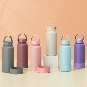 Stainless Steel Insulated <b>Bottle</b> 650ml 1000ml 1150ml with Handle for Outdoor Travel Vacuum <b>Flask</b> Minimalist Design - Product Image 5
