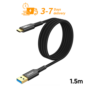 Ready to Ship SUNGUY CE Certified 1.5m USB C <b>Cable</b> Fast <b>Charging</b> <b>Cable</b> Eco-friendly USB for Mobile Phone Car Power Bank - Product Image 1