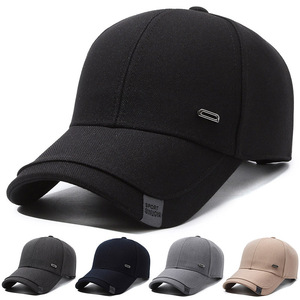Men's Baseball Cap Sun Protection Outdoor Sports Hat Twill Fabric Polyester <b>Material</b> Light Gray Dark Gray Black Navy <b>Blue</b> Khaki - Product Image 1