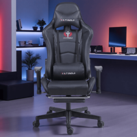 Chaise de jeu en cuir futuriste avec simulateur de mouvement, design extensible, compatible avec les volants et pédales de jeu Logitech