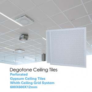<span class=keywords><strong>Plafond</strong></span> suspendu perforé de haute qualité fabriqué en Chine, résistant à l'humidité, plaque de plâtre micro-perforée 3*3, <span class=keywords><strong>plafond</strong></span> en plaques de plâtre - Product Image 2