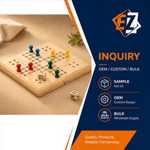 <span class=keywords><strong>Juego</strong></span> <span class=keywords><strong>de</strong></span> Mesa <span class=keywords><strong>Ludo</strong></span> <span class=keywords><strong>de</strong></span> Madera con Peones y Dados para Niños, Diversión Familiar, Logotipo Personalizado, OEM, Venta al Por Mayor - Product Image 4