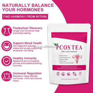 %100 Doğal Bitkisel Çay, Enerji Veren, Hormon Dengesi Sağlayan, Adet Döngüsü, Yumurtlama, PKOS, Yetişkinler İçin 28'li Poşet Çay - Product Image 6