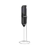 Batteur à œufs automatique portable, fonctionnant sur piles, en acier inoxydable, écologique, minimaliste, fouet à main, mousseur à lait