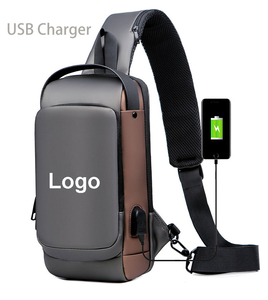 Bolso <span class=keywords><strong>Bandolera</strong></span> Antirrobo OEM con Puerto de Carga USB Externo, Mochila Cruzada para <span class=keywords><strong>Hombre</strong></span>, Bolso de Pecho de Viaje con Bloques de Color - Product Image 1