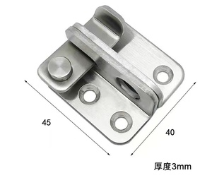 Loquet de porte à rotation dissimulé en acier inoxydable, <span class=keywords><strong>boulon</strong></span> Simple antivol, acier inoxydable épais, pour <span class=keywords><strong>gauche</strong></span>/droite - Product Image 3