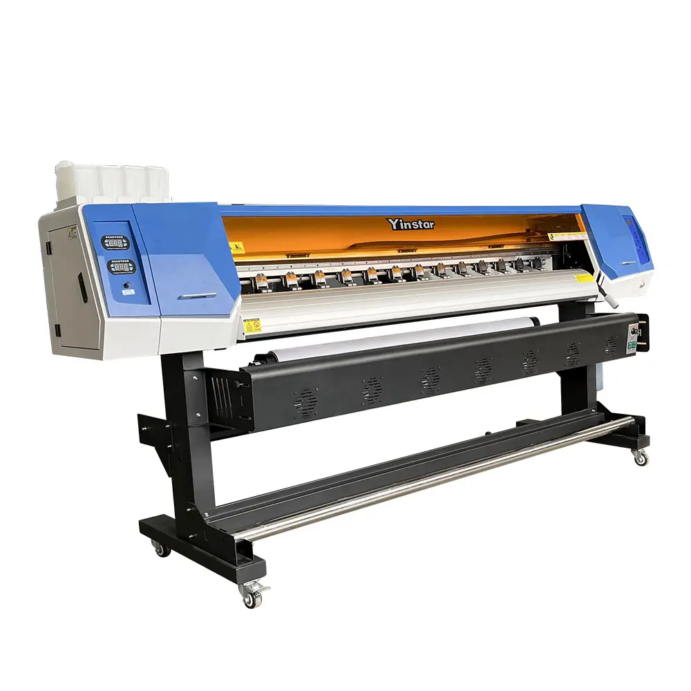 Yinstar 1.8m large format eco solvent printer vinyl wrap printer printing machine price