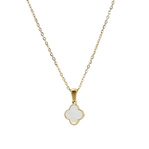 Zogxin Four Leaf Clover Jewelry Set Stainless Steel Gold Plated Necklace And Earrings For Women Gift Fashion Jewelry - Product Image 5